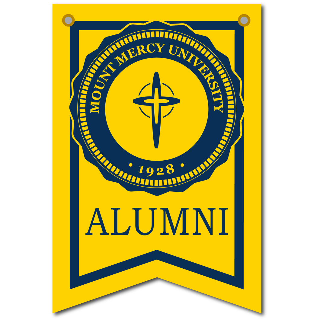 12 X 18 Dovetail Seal Banner | Gold