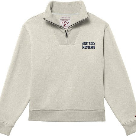 Ladies 1991 Brushes 1/4 Zip | Oatmeal