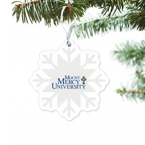 MMU Snowflake Ornament, White